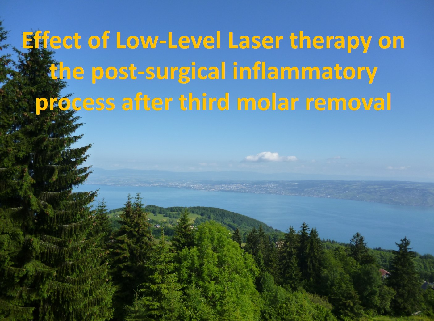 Quelques Articles " UP TO DATE" 1 - Effect of low-level laser therapy on the post-surgical inflammatory process after third molar removal